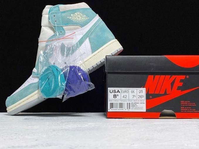 Cheap TBK Air Green High 1 Retro 555088-311 Jordan OG Turbo 0819
